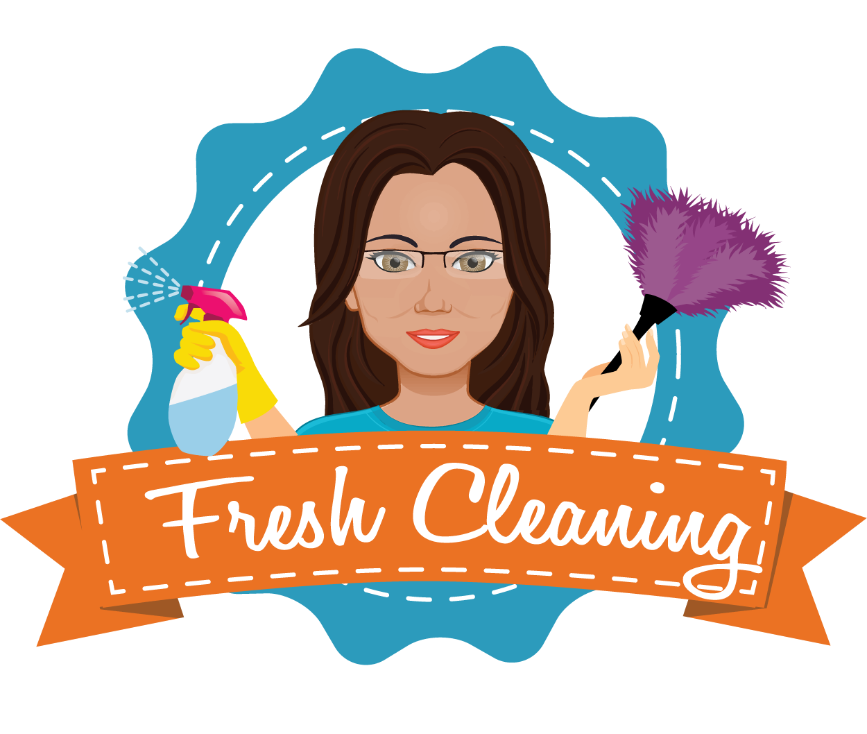 Fresh cleaning logo